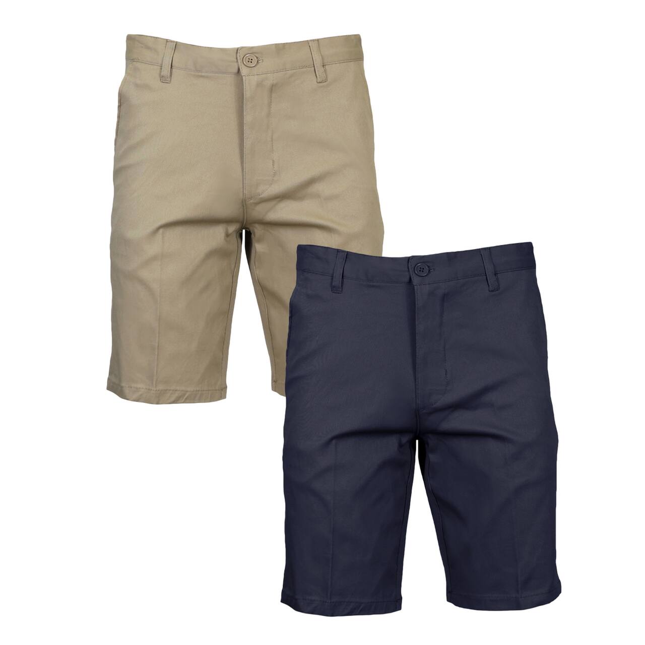 Galaxy by Harvic Men's Slim Fit Cotton Flex Stretch Chino Shorts